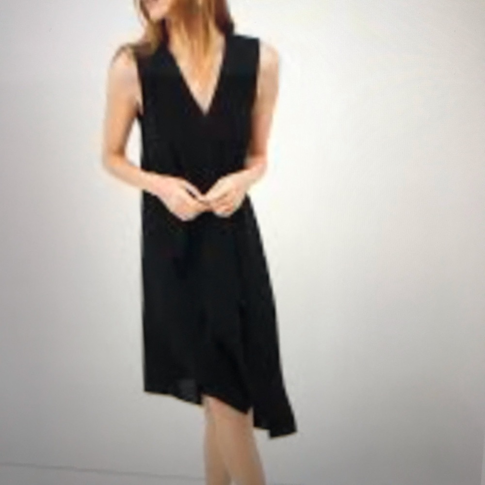 WHBM drape Front isometrical midi Dress
